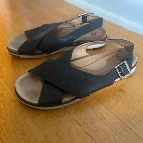 UGG Leather Slingback Sandals - Picture 1 of 11